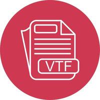 VTF File Format Compact App Icon vector