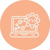 Manage Flat Line Drawing vector