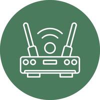 Wifi Router Interactive Display Symbol vector