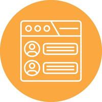 Forum Vibrant UI Element vector