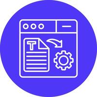 Text Generator Lined UI Illustration vector