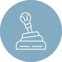 Gearshift Conceptual Line Work vector