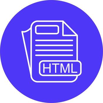 HTML File Format Web Interface Symbol vector