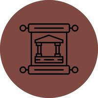 Ancient Mono Icon Symbol vector