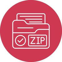 Zip Creative Interface Art vector