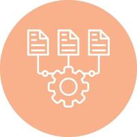Data Integration Digital Abstract Form vector