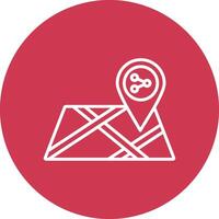 Share Location Artistic UI Symbol vector