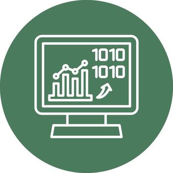 binario codigos funcional plano estilo vector