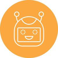 Bot Mono Icon Symbol vector