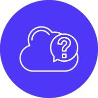 Question Stylish App Element vector