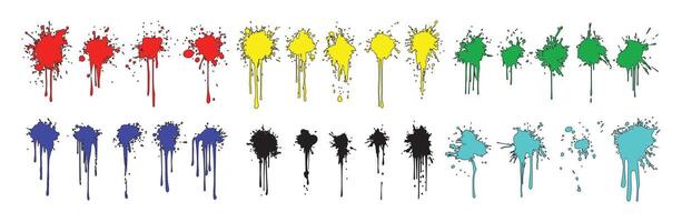 Dynamic Ink Splatter Pack for Abstract Styles vector