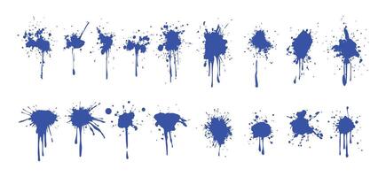 Bold Ink Splatters for Modern Art Concepts vector