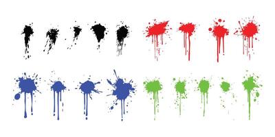 Grunge Ink Splatter Assets for Visual Impact vector