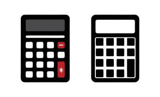 Simple Calculator Illustrations for Math, Finance, or Education Design Projects vector