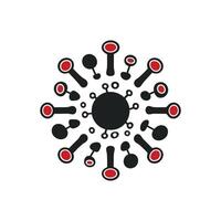 virus Illustration for Health, Science, or Pandemic Design Projects vector