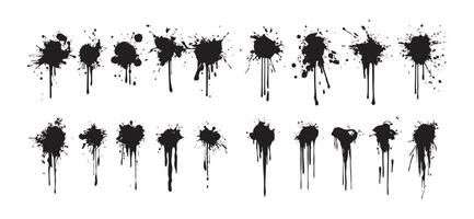 Design-Ready Ink Splatter Set for Creatives vector