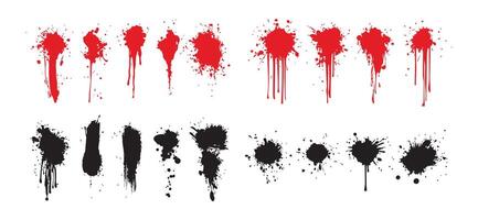 Raw Ink Splatters for Alternative Art Projects vector