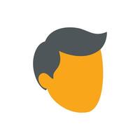 Simple Male Avatar Icon for User Profiles or Basic Design vector