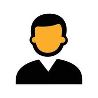 Basic User Icon for Profile Pictures, Account Settings, or Website Navigation vector