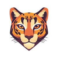 Fierce Leopard Head Illustration for Wildlife Art, Safari Adventures, or Bold Branding Concepts vector