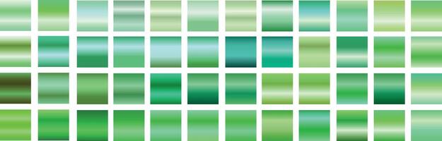 set of green gradient patterns. vector