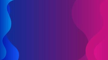 Modern abstract background. Creative geometric background. Curvy and wavy design. Blue and pink gradient background. vector
