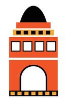 A building with a dome and a tower vector