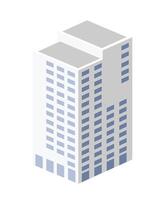 An illustration of a building with windows vector