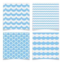 Set of Nautical and Sea Themed Seamless Patterns. vector