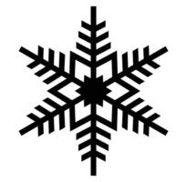 A snowflake is shown on a white background. vector