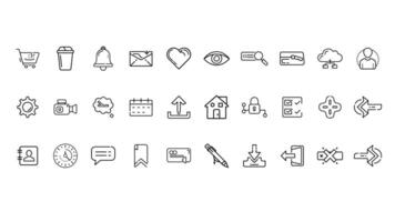 Creative Icon Bundle for Websites and Mobile Apps vector