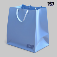 Showcase recyclable plastic shopping bags, emphasizing sustainability, durability, and functionality in modern retail environments. psd