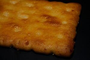 butter coconut cookies macro or close up shot photo