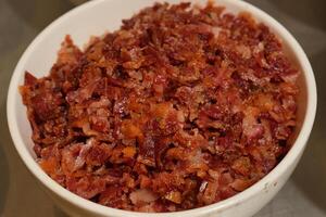 chopped crispy bacon photo