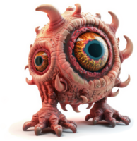 A fleshy, spiky creature with large eyes. png