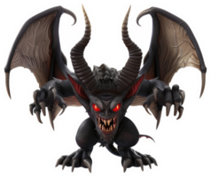 Dark, demonic creature with sharp features. png
