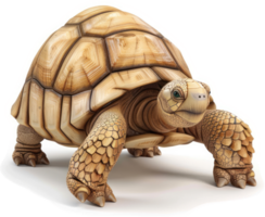 Close-up view of a light-brown tortoise. png