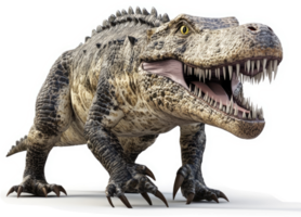 Prehistoric crocodile, formidable predator of the past. png