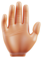 A hand with palm up, displaying a stop gesture. png