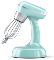 Mint green stand mixer with whisk attachment. png