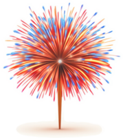 Vibrant fireworks display exploding in a burst of color. png