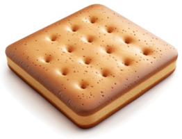 Square biscuit with a light tan color and dimples. png