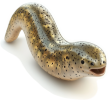 A rendering of a segmented, elongated aquatic creature. png