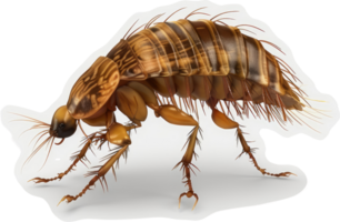 Detailed image of a segmented, patterned beetle. png