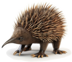 Close-up of a spiny anteater against a plain background. png
