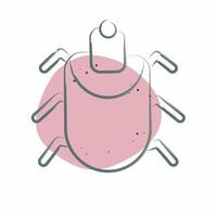 Icon Acari. related to Insects symbol. Color Spot Style. design editable vector