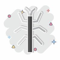 Icon Bug Stick. related to Insects symbol. comic style. design editable vector