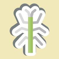 Sticker Bug Stick. related to Insects symbol. design editable vector