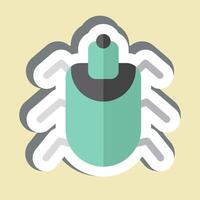Sticker Acari. related to Insects symbol. design editable vector