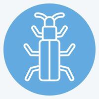 Icon Snow Bug. related to Insects symbol. blue eyes style. design editable vector
